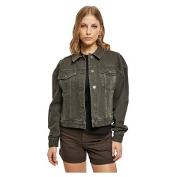 яке,дамски,якета,и,палта,urban,classics,oversized,colored,denim,jacket,brown
