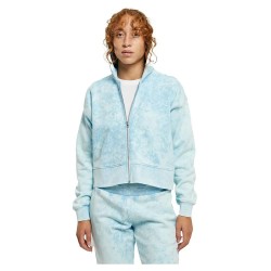 блуза,дамски,блузи,urban,classics,oversized,towel,washed,full,zip,sweatshirt,batlic,blue,(blue)