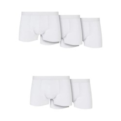 боксерки,мъжко,бельо,urban,classics,solid,organic,cotton,5,pack,boxers,white,(white)
