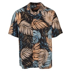 риза,с,къс,ръкав,мъжки,ризи,urban,classics,viscose,aop,resort,short,sleeve,shirt,palmfront,(multicolor)