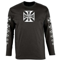 тениска,мъжки,тениски,west,coast,choppers,og,lbc,long,sleeve,t,shirt,black,(black)