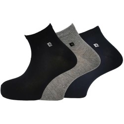 чорапи,мъжки,чорапи,pierre,cardin,quarter,short,socks,multicolor,(black)