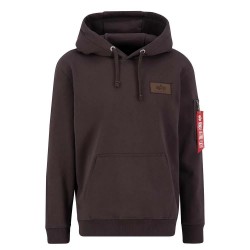 суичър,мъжки,пуловери,alpha,industries,back,print,hoodie,hunter,brown,(brown)
