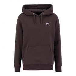 суичър,мъжки,пуловери,alpha,industries,basic,small,logo,hoodie,hunter,brown,(brown)