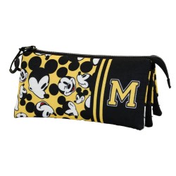 канцеларски,принадлежности,karactermania,eco,triple,mickey,mouse,pencil,case,yellow