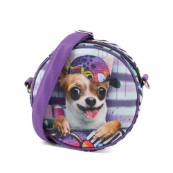 чанти,за,през,рамо,karactermania,round,krazymals,chihuahua,crossbody,purple,(purple)