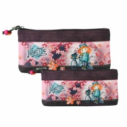 несесер,тоалетни,принадлежности,forever,ninette,set,of,two,bicycle,wash,bag,red,(red)
