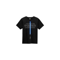 тениска,мъжки,тениски,heroes,star,wars,glow,in,the,dark,lightsaber,short,sleeve,t,shirt,black,(black)