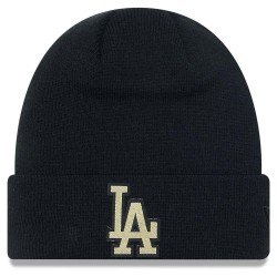 шапка,всички,шапки,new,era,metallic,badge,los,angeles,dodgers,beanie,black,(black)