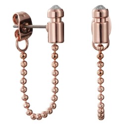 бижутерия,dkny,5520089,earrings,golden,(pink)
