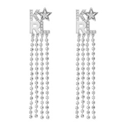 бижутерия,karl,lagerfeld,5483579,earrings,silver
