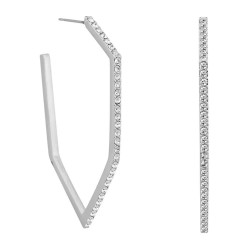 бижутерия,karl,lagerfeld,5512278,earrings,silver,(grey)