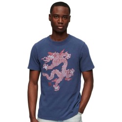Тениска Superdry Vintage ETD short sleeve T-shirt - Blue (Richest Navy) тениска,мъжки,тениски,дамски,тениски,superdry,vintage,etd,short,sleeve,t,shirt,blue,(richest,navy)