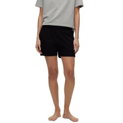 Къси панталони HUGO Shuffle sweat shorts - Black (Black) къси,панталони,дамски,панталони,hugo,shuffle,sweat,shorts,black,(black)