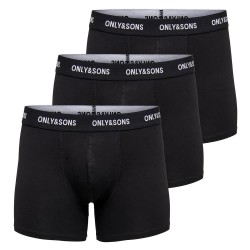 боксерки,мъжко,бельо,only,&,sons,fitz,boxers,3,units,black,(black)