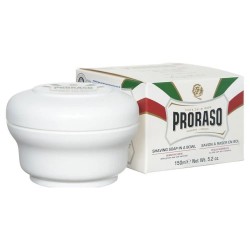 бръснене,proraso,jar,sensitive,green,tea,150ml,beard,soap,clear