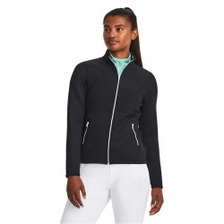 блуза,дамски,блузи,under,armour,golf,storm,daytona,full,zip,sweatshirt,black,(black,white,metallic,silver)