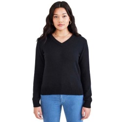 блуза,дамски,пуловери,дамски,плетени,дрехи,dockers,long,short,v,neck,sweater,navy,glory,(black)