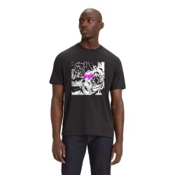 тениска,мъжки,тениски,levi´s,®,relaxed,fit,short,sleeve,t,shirt,concept,poster,logo,caviar,(black)