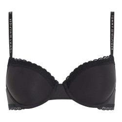 дамско,бельо,дамски,бикини,и,танкини,tommy,hilfiger,tonal,logo,lace,demi,bra,black