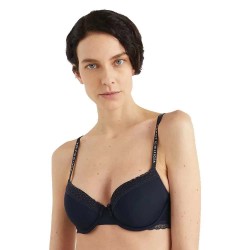 дамско,бельо,дамски,бикини,и,танкини,tommy,hilfiger,tonal,logo,lace,demi,bra,blue