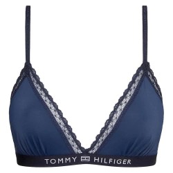 дамско,бельо,дамски,бикини,и,танкини,tommy,hilfiger,tonal,logo,lace,unlined,triangle,bra,desert,sky,(blue)