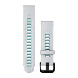 други,аксесоари,garmin,quickfit®,20,mm,silicone,strap,whitestone,aqua,(clear,white,blue)