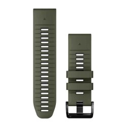 други,аксесоари,garmin,quickfit®,26,mm,silicone,strap,moss,graphite,(green,silver)