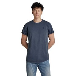 тениска,мъжки,тениски,g,star,lash,ribbed,short,sleeve,t,shirt,salute,gold,(blue)