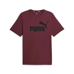 тениска,мъжки,тениски,puma,ess,logo,short,sleeve,t,shirt,red,(dark,jasper)
