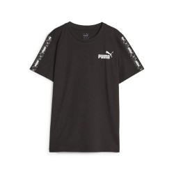 тениска,детски,тениски,puma,ess,tape,camo,b,short,sleeve,t,shirt,black,(black)