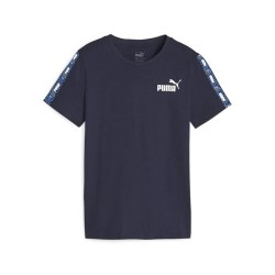 тениска,детски,тениски,puma,ess,tape,camo,b,short,sleeve,t,shirt,navy,(blue)