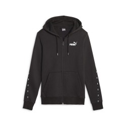 блуза,дамски,блузи,puma,ess,tape,fl,full,zip,sweatshirt,black