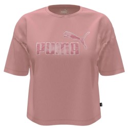 тениска,дамски,тениски,puma,ess+,marbleized,short,sleeve,t,shirt,peach,smoothies,(pink)