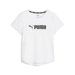 тениска,дамски,тениски,puma,fit,logo,ultrab,short,sleeve,t,shirt,white,(white)