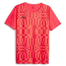 тениска,мъжки,тениски,puma,individual,rise,short,sleeve,t,shirt,fire,orchid,(red)
