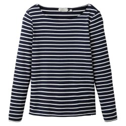 тениска,дамски,тениски,tom,tailor,1038030,stripe,long,sleeve,t,shirt,navy,offwhite,stripe,(black)