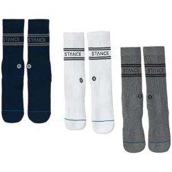 чорапи,мъжки,чорапи,stance,basic,crew,socks,3,pairs,multicolor,(navy)