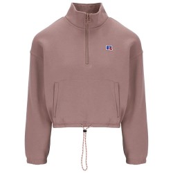 блуза,дамски,блузи,russell,athletic,e34012,school,lemonlight,half,zip,sweatshirt,pink,(antler)