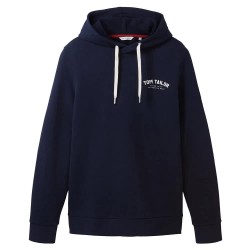 суичър,мъжки,пуловери,tom,tailor,1037751,logo,hoodie,sky,captain,blue,(blue)