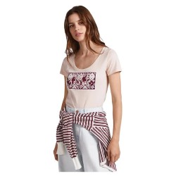 тениска,дамски,тениски,pepe,jeans,brandi,short,sleeve,t,shirt,pink,(ash,ros)