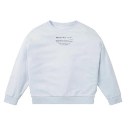 блуза,детски,блузи,tom,tailor,1030669,oversize,foil,print,sweatshirt,blue,(light,metal,blue)