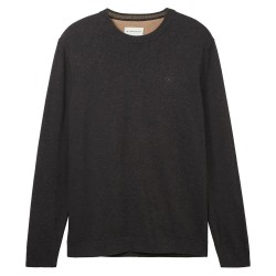 блуза,мъжки,пуловери,tom,tailor,1038426,basic,knit,sweater,grey,(black,grey,melange)