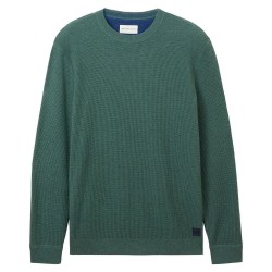 блуза,мъжки,пуловери,tom,tailor,1038612,structured,knit,sweater,green