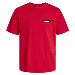 тениска,мъжки,тениски,jack,&,jones,corp,logo,short,sleeve,t,shirt,true,red,(red)