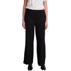 панталони,дамски,панталони,pieces,bossy,wide,leg,fit,high,waist,pants,black,(black)