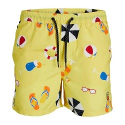 бански,гащета,мъжки,бански,костюми,jack,&,jones,big,prints,swimming,shorts,yellow