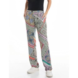 панталони,дамски,панталони,replay,w8828,.000.74056,pants,black,multicolor,(multicolor)