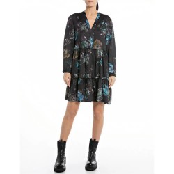 рокля,дамски,поли,и,рокли,replay,w9303a.000.74066,long,sleeve,short,dress,multicolor