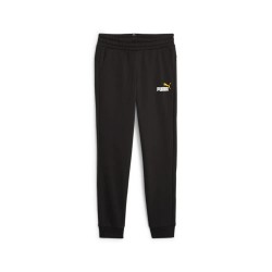 анцуг,детски,панталони,puma,ess+,2,col,logo,fl,cl,b,sweat,pants,black,(puma,black,yellow,sizzle)